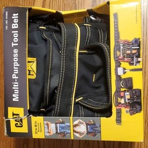 CAT MULTI-PURPOSE TOOLS BELT DURABLE POLYESTER 32" to 48" Waist Size Adjustment.